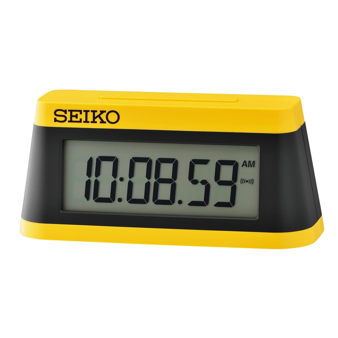 Seiko Modern Marathon Beep Alarm Clock Black Digital QHL091YLH