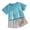 C-Blue, variant on Zwiiyzr 0-6T Toddler Baby Boy Clothes Summer Home Clothing Round Neck Short Sleeve Shorts Two-Piece Set Khaki