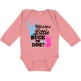 thumbnail image 3 of Inktastic Gender Reveal Will it be a Little Buck or Doe? Girls Long Sleeve Baby Bodysuit, 3 of 5