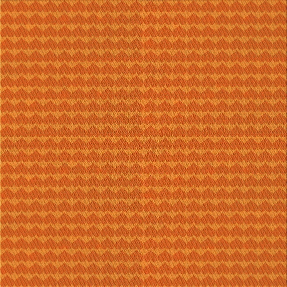 Ahgly Company Indoor Square Patterned Neon Orange Area Rugs, 5' Square