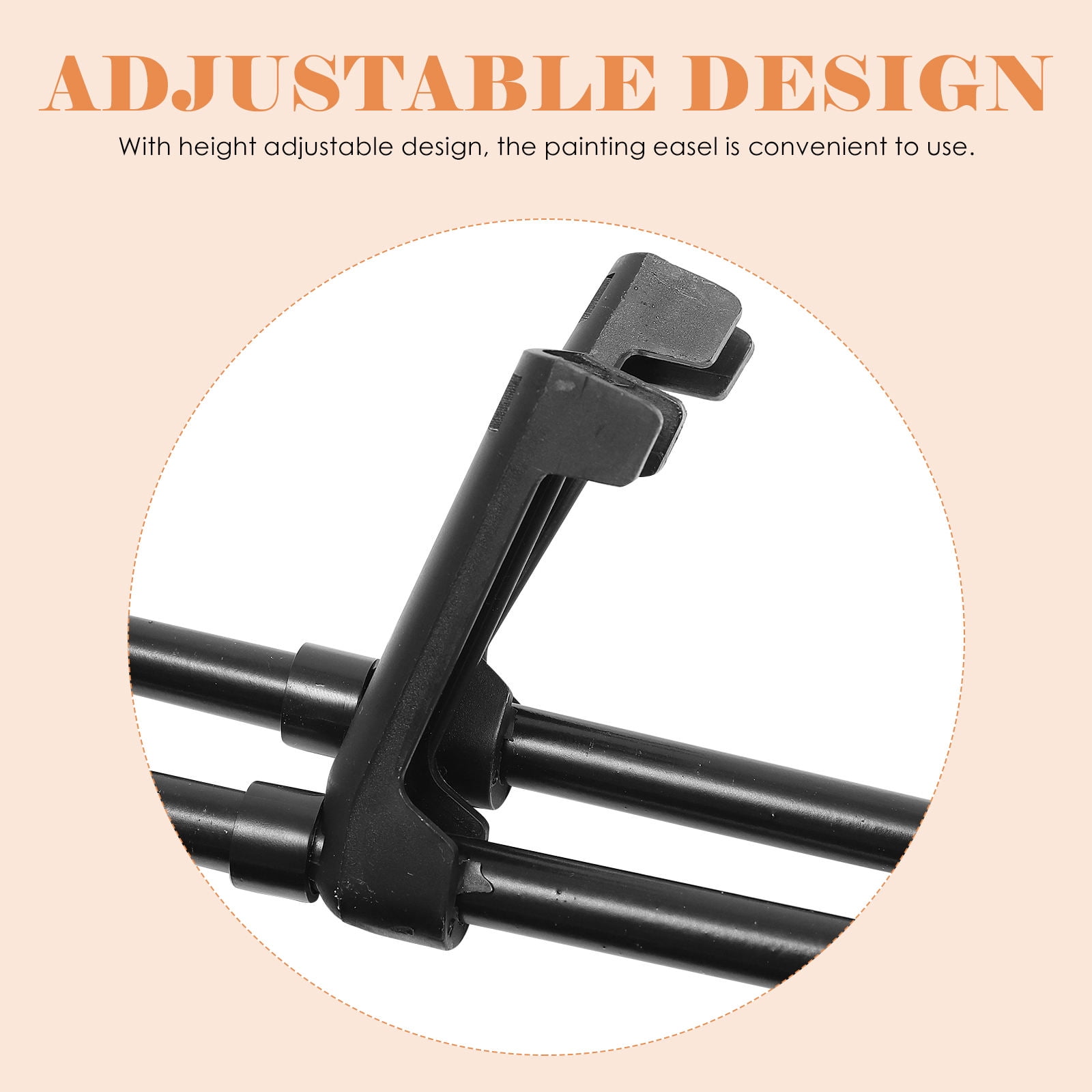 HONITANO 1Pack Sturdy Black Easel Stand for Painting and Display in Art Studios