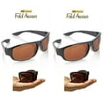 thumbnail image 1 of HD Vision Fold Aways Store Designer Sunglasses - Deluxe- 2 Pack (Black), 1 of 1