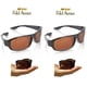 thumbnail image 2 of HD Vision Fold Aways Store Gafas de sol de diseño - Deluxe- 2 Pack (Negro) HD Vision HDFOLDAWAYBLACK2PK, 2 of 5