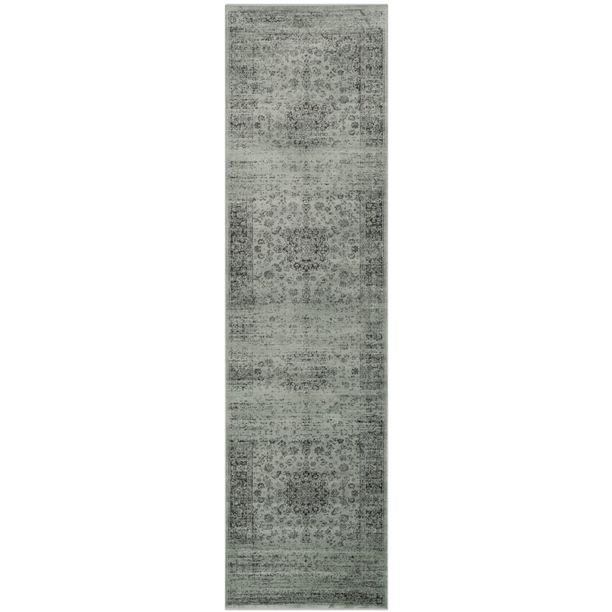 SAFAVIEH Vintage Hartley Traditional Area Rug, Spruce/Ivory, 6' x 6' Square