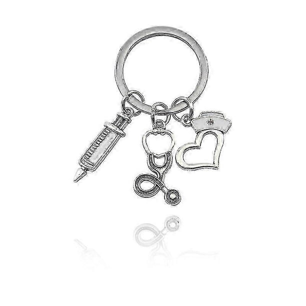 Llavero de enfermera, regalo para médicos y enfermeras, llavero colgante de metal