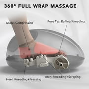 Breo Shiatsu Foot Massager with Heat, Deep Kneading for Plantar Fasciitis, Fits Men Size 12, Gift
