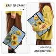 thumbnail image 4 of Accordion File Organizer with Zip Closure 13 Pockets Expanding File Folder Letter A4 Paper Document Organizer for Home Office Sunflowers Painting, 4 of 7