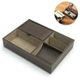 thumbnail image 1 of Caja de almacenamiento de escritorio de 25,5*18,5*5 cm-marrón Xemadio 2035324-2, 1 of 8
