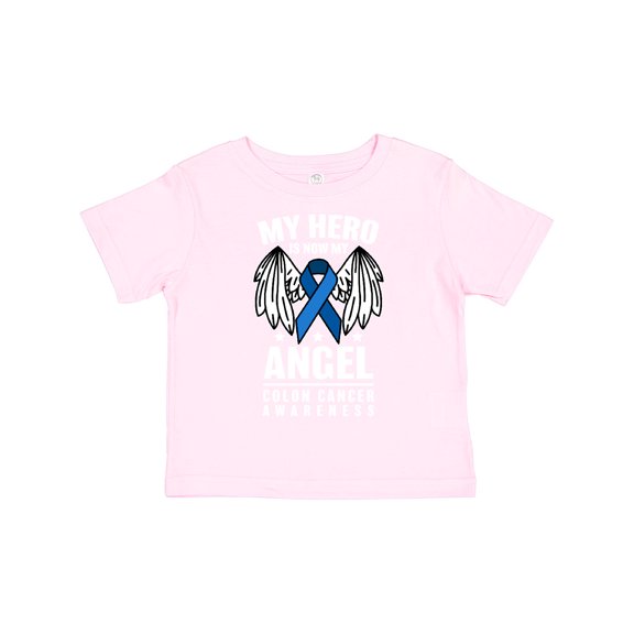 Inktastic My Hero is Now My Angel Colon Cancer Awareness Boys or Girls Toddler T-Shirt