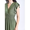 thumbnail image 4 of Vestido Largo Roman Fashion Juvenil 9940-SO Verde Militar, 4 of 5