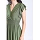 thumbnail image 4 of Vestido Largo Roman Fashion Juvenil 9940-SO Verde Militar, 4 of 5