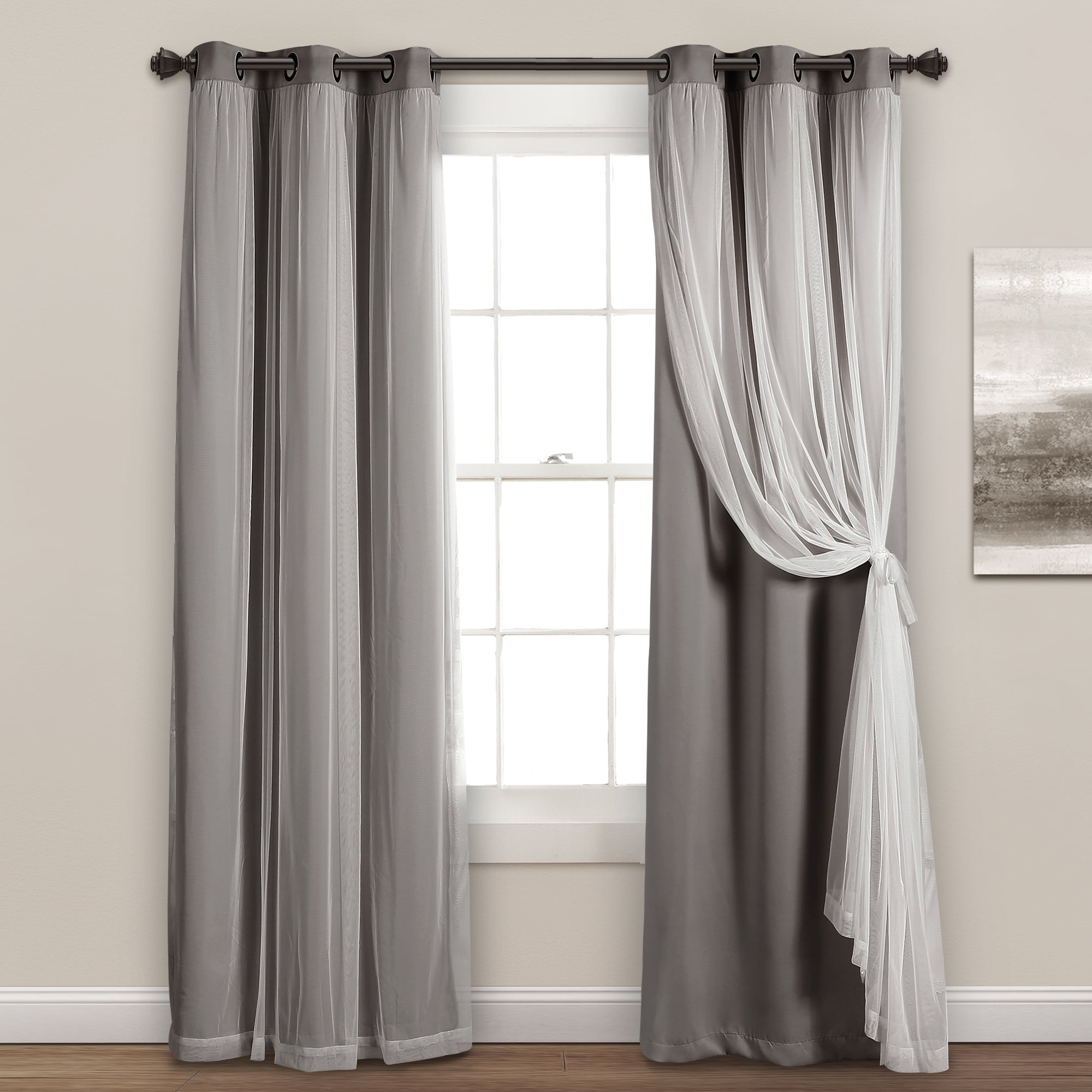 Details about   Fully Stitched Sheer Window Curtain Panel Drapes Modern Blackout Curtains blinds 