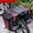 red B2, variant on Bike Pannier Bag, Double-Sided Waterproof Rear Rack Bag, Large Capacity Bicycle Saddle Bag with Reflective Strips for Commuting, Travel & Shopping, Black/Red