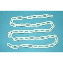 2" (8 MM) Plastic Chain in White, 50 feet Length