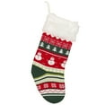 thumbnail image 1 of Christmas Stocking Knitted Decorative Festive Xmas Hanging Sock Holiday Stocking, 1 of 10