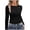 Black, variant on Trendfront Womens Solid Crewneck T Shirts Long Sleeve Slim Fit Casual Fall Basic Layering Tee Tops Cool Weather Wear