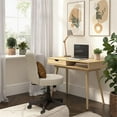 thumbnail image 7 of Pemberly Row 40"W Writing Desk in Natural Oak - Engineered Wood, 7 of 7