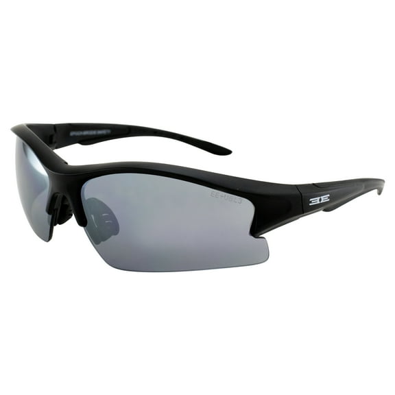 Epoch Eyewear Brodie Motorcycle Sport Riding Sunglasses Black Frame w/Smoke Lens