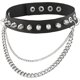 thumbnail image 1 of Gargantilla de piel para mujeres y hombres, estilo punk gótico, con tachuelas de metal ShuxiuWang 1327537099161, 1 of 5