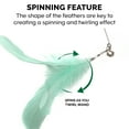 thumbnail image 5 of Furhaven Dizzy Kitty Feather Pole Wand Cat Toys - Pastel (Lavender/Mint), Set of 2 Dizzy Kitty - Pastel (Lavender/Mint) Set of 2 Wand Toy, 5 of 10