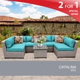 thumbnail image 2 of Catalina 7 Piece Outdoor Wicker Patio Furniture Set 07c, 2 of 6