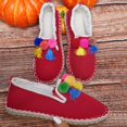 thumbnail image 4 of Chaussures pour Femmes Adultes Chaussures Décontractées pour Femmes à Enfiler Imprimé Chaussures Décontractées pour Femmes Bout Rond Chaussures Simples pour Femmes Chaussures Simples Décontractées à la Mode Chaussures pour Femme (Rouge, 9), 4 of 7