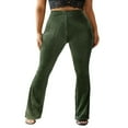 thumbnail image 1 of Pantalon de Yoga Bootcut pour Femmes Contrôle du Ventre Pantalon de Sport en Velours, 1 of 5