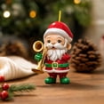 thumbnail image 2 of AMARHH Santa Claus Hanging Ornaments, 3D Flat Plastic Christmas Decorative Pendants, Hanging Decor Holiday Party Gifts for Christmas Tree Decor, 2 of 7