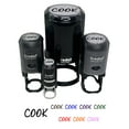thumbnail image 1 of Cook Fun Text Self-Inking Rubber Stamp Ink Stamper - Yellow Ink - Small 3/4 Inch, 1 of 7