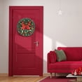 thumbnail image 6 of Hvmvliv Christmas Wreath(11.8in) Christmas Wreaths Hanging Holiday Flowers Balls Christmas Decoration Props Simulation Wreath Decorations Front Door Hanging Multicolor, 6 of 6