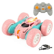 Gqtwoy High-Speed Double-Sided Stunt Car, 360° Rotating RC Drifting Toy, Off-Road Climbing, LED Headlight, USB Rechargeable, Remote Control Car for Indoor and Outdoor Fun