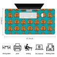 thumbnail image 5 of Long Mouse Pads for Desk,Halloween Pumpkin Pattern Desk Mats on Top Of Desks, Desk Mouse Pad Extra Large with 3mm Non-Slip Base and Stitched Edge for Gaming,Office,Work,Home 47.3x23.6in, 5 of 5