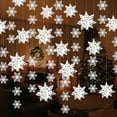 thumbnail image 3 of Paper Snowflakes White Snowflake Ornament Decorations Christmas 3D Hanging Snowflake Garland Winter for Crafts Xmas Party Favors White 24PCS, 3 of 8