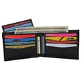 thumbnail image 4 of Men's Premium Leather RFID Bifold Wallet W/ Removable Front ID Card Holder, 4 of 26