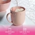 thumbnail image 5 of Paris Hilton London Collection Stoneware Bow Mug, Embossed Bow Detailing, Microwave & Dishwasher Safe, 16-Ounce, Blush Pink, 5 of 10