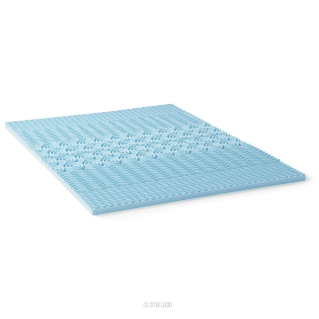 Colchoneta Topper LUCID Memory Foam Fusión de Gel Individual Lucid Memory Foam con Gel