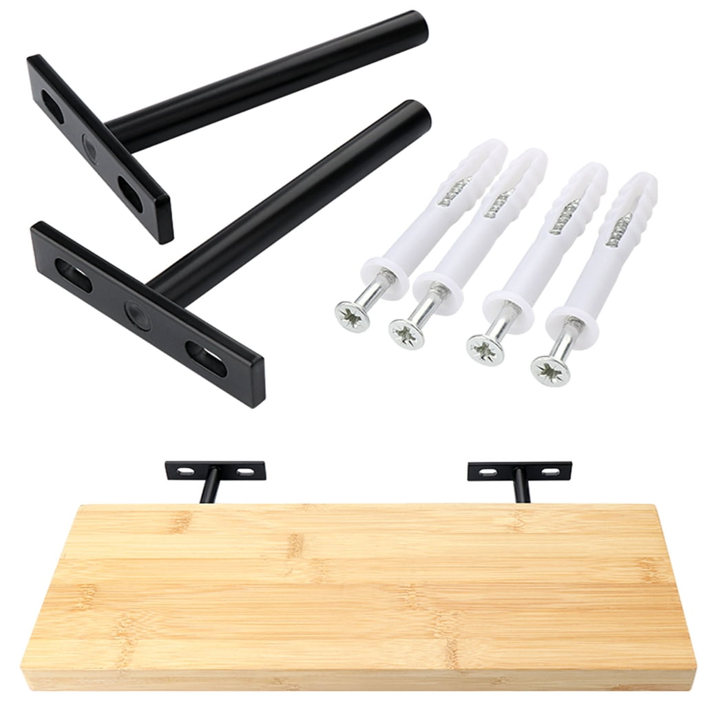 Geemin Space Saving Concealed Shelf Brackets Wall Storage solution Concealed Shelf Supports 4/6/8pcs for Living Room & Bedroom