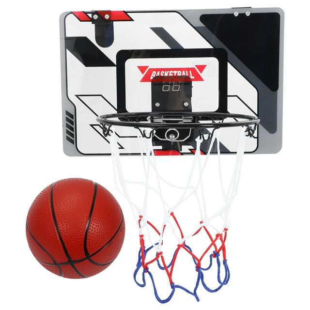 DECORNIJIA 1Set Door Hanging Basketball Hoop for Indoor Use with Stable Backboard and Detachable Net