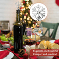 thumbnail image 4 of 8 Pcs Snowflake Wine Stopper Reusable Wine Bottle Stopper Decorative, 4 of 7