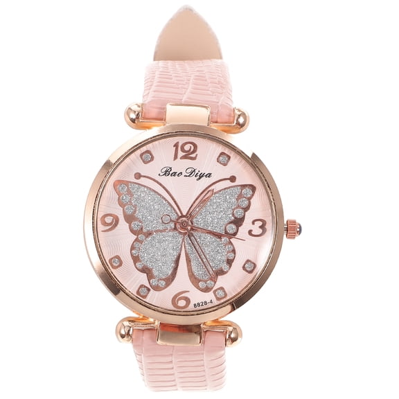 Butterfly Ladies Watch for Female Lightweight Ornament Womens Watches Dial School Shooties Wrist Women's
