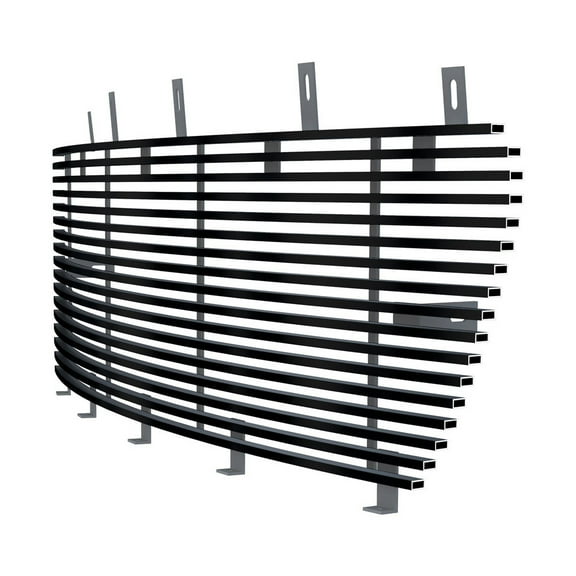 APS Premium Stainless Steel Black 8x6 Horizontal Billet Grille Grill Insert Compatible with Lincoln Navigator 2003 2004 Main Upper N19-J67358L