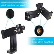 Smartphone Tripod Adapter Universal Cell Phone Holder Mount Clamp 360° Rotation