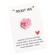 thumbnail image 1 of Tarjeta de bolsillo rosa con purpurina degradada | Tarjeta de felicitación romántica para el día de San Valentín Aniversario amistad | Lindo espacio de mensajes personalizados | Regalo decorativo, 1 of 6