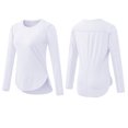 thumbnail image 7 of vigerkar Sun Protection Long Sleeve Shirts for Women, UPF 50+ UV Rash Guard Swim Shirt, Workout Hiking Running Athletic Tops White, L, 7 of 7