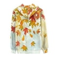 thumbnail image 4 of FKELYI Fall Maple Leaf Zipper Hoodies Lightweight Thanksgiving Rustic Zip Up Jacket for Women Durable Long Sleeve Sports Hoodie Size S, 4 of 6