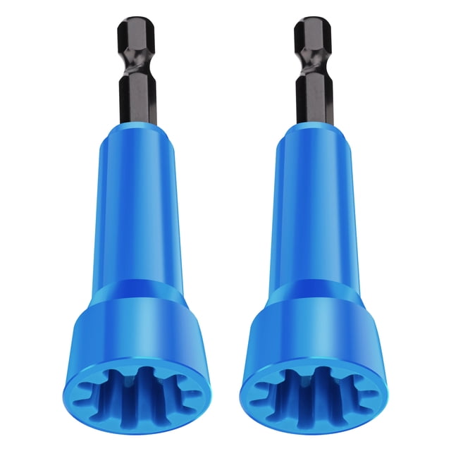 TFixol 22-Piece Custom Wire Twisting Kit: Rotating Connector Socket, Wire Nut Driver, and Twisting Tool (Blue, 2-Pack) for Efficient and Durable Wiring Solutions