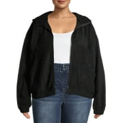 No Boundaries Juniors' Plus Zip Up Hoodie