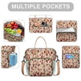 thumbnail image 2 of Pioneer Flower Floral Print Pattern Womens Lunch Box for Work,Insulated Large Lunch Bag for Tween and Teen,Loncheras Para Mujer,Leakproof Adult Lunch Bag for Work,Beach,Travel,Picnic,Camping, 2 of 7