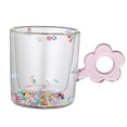 thumbnail image 2 of Taza de Vidrio de Doble Pared Macarena Taza Transparente con Asa Hecha a Mano para Té Bebida Caliente, 2 of 8