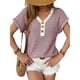 thumbnail image 1 of Blusa de Mujer con Botones y Corta Color Vino Tinto XXL, 1 of 8